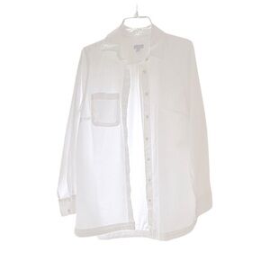 Talbots Sz LP White Blouse. Classic.